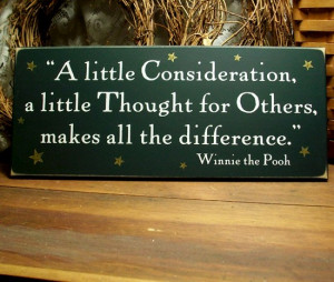 Little Consideration Wood Sign Makes All The Difference Wall Decor