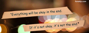 Everything Will Be Ok Facebook Cover