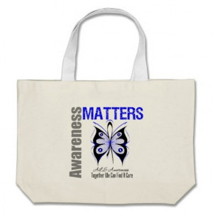 ALS Disease Awareness Matters Canvas Bag by www.Giftsforawareness.com