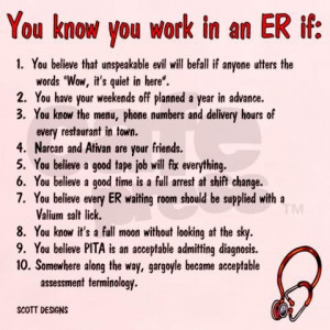 Funny ER Nurse Quotes