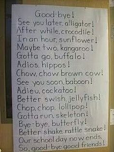 ... bears schools quotes chow chow bye bye kids love sayings goodby 2