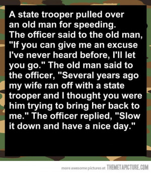 funny joke speeding police