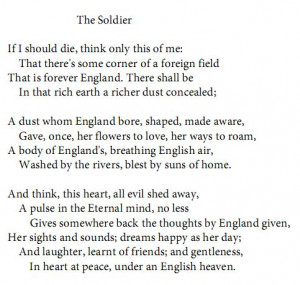 ... Brooke (WW1 Poems)Soldiers Rupert, Rupert Brooke Poem Soldiers, Quotes