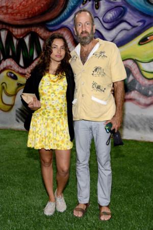 Kenny Scharf Malia Scharf L and Artist Kenny Scharf attend Vanity