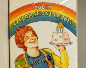 1979 Mork and Mindy Birthday Invita tions set of 8 NEW! Original ...