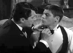 Jerry Lewis (right) as Theodore Rogers with Dean Martin as Bill Miller ...