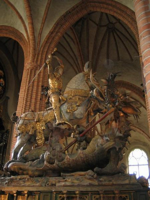 The St George Dragon Slayer Statue