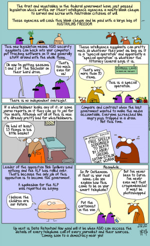 First Dog on the Moon on ... Australia's new counter-terrorism laws ...