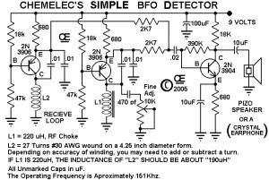 Metal Detector Circuit Schematic