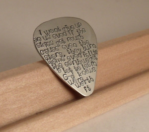 Love Quotes Guitar Pick