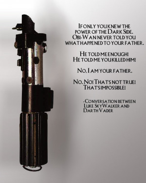 Darth Vade lightsaber poster by natestarke