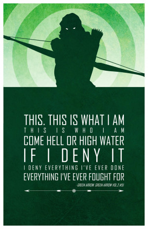 green arrow quotes