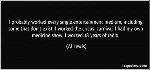 More Al Lewis Quotes
