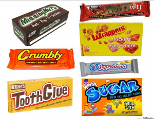 Literal Candy Bar Wrappers