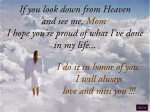 Missing You In Heaven Sayings I miss you