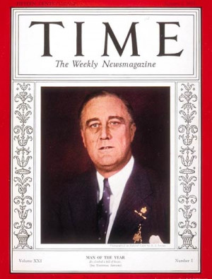 TIME Magazine Cover: Franklin D. Roosevelt, Man of the Year -- Jan. 2 ...