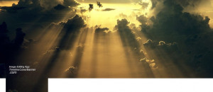 About: Facebook cover with picture of heavenly ray of light