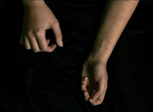 mark the lower arm of Ruthanna Clinger, who began cutting herself ...