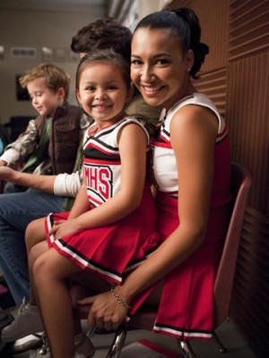 baby glee, cherioos, glee, glee kids, naya rivera, santana
