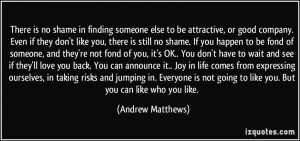 There is no shame in finding someone else to be attractive, or good ...