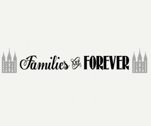 Families are Forever LDS Primary Theme 2014 Vinyl Wall Decal - putting ...