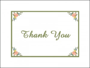 Bereavement Border Thank You Cards areBecoming Very Popular!