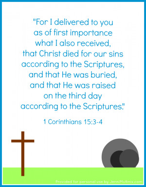 The Simple Message of the Gospel + Scripture Printable