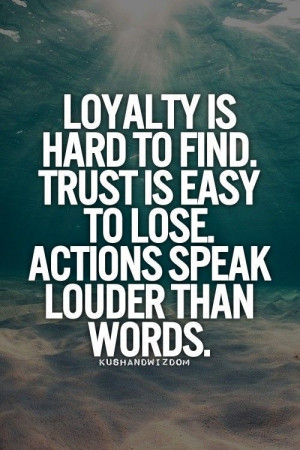 cool Loyalty, Trust, and Actions