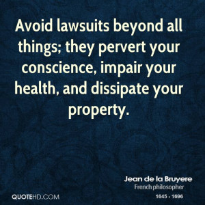 ... your conscience, impair your health, and dissipate your property