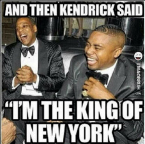 Another less quoted lyric from control is when Kendrick states: