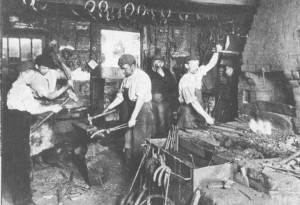 blacksmith being a blacksmith was a tenacious job that was a hard job ...