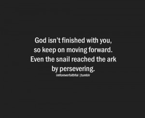 ... Perseverance will carry you to the promise. Perseverance keeps on