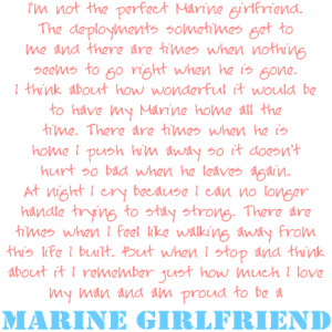 proud girlfriend marine