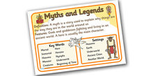Story Genres Myths and Legends Display Posters