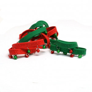 Holiday Sayings Jingle Bell Bracelets