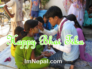 Nepali Bhai Tika Quotes Greeting Cards in English language