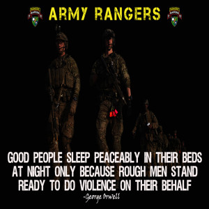 Home / ARMY POSTERS / Army Rangers Poster “Rough Men Stand Ready”