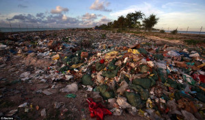 Rubbish lies at a dumping ground on South Tarawa. Diarrhoea outbreaks ...