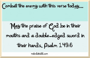 Day 16 Combat The Enemy One Verse A Day