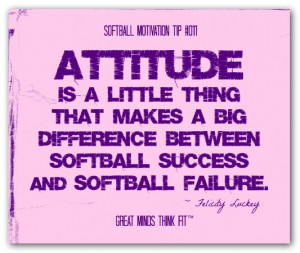 ... between softball success and softball failure.