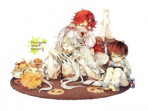 ... -sama with baby William, Grell, and Ronald!!!! So kawaii! ^w