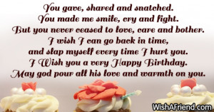 You gave, shared and snatched.