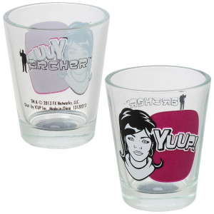Archer Cast Quotes Shot Glass Set