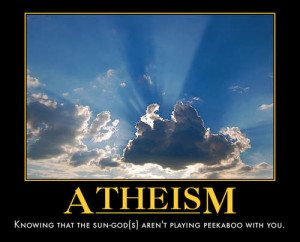 Collection of atheist and atheism motivational posters