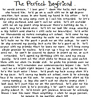 perfect boyfriend quotes list
