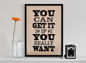 This fun print ($32) turns a song lyric into a motivational piece of ...