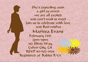 Expecting A Baby Girl Quotes Baby girl shower party