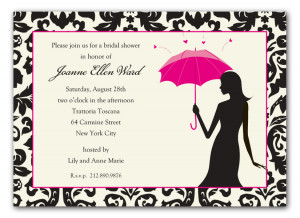 Umbrella Love - This sophisticated bridal shower design features a ...