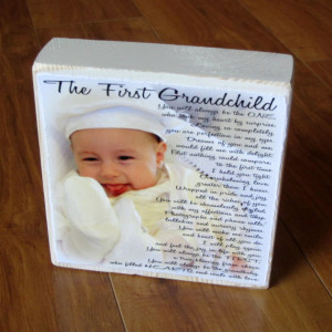 First Grandchild Poem for GRaNDPA- PERSoNALIZED Larger Photo Poem ...