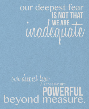 Our Deepest Fear - Coach Carter - Quote Poster Art Print